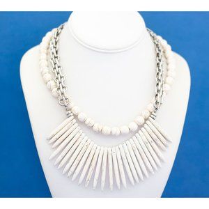 20 inch, Vintage Necklace, Silver Tone Necklace, Bohemian Necklace - D17
